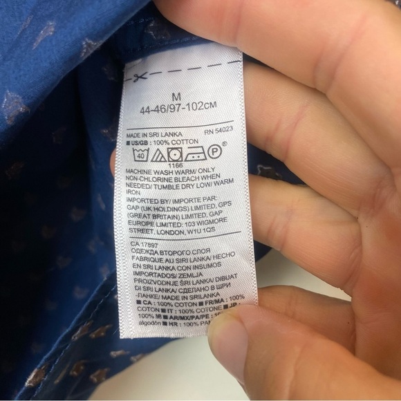 BANANA REPUBLIC Men’s Luxe Poplin Grant Slim Fit Button Down Shirt Fox Graphic M - Picture 5 of 6